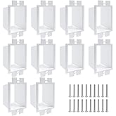 10PCS BE1-2 Electrical Outlet Box Extenders with 20PCS Screws, (1-Gang) Electrical Power Outlet Box Extender，Single Gang Box Extender Electric Box Extender 1 Gang Power Switch Receptacles Accessories