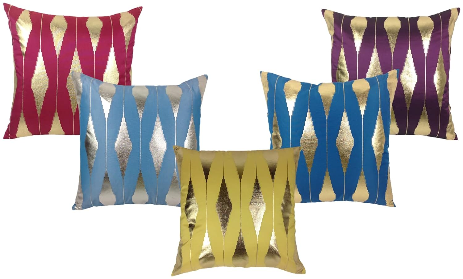 HOMESTORY FOIL Print Cushion Covers Multicolour 12x12 Inch Amazon.in