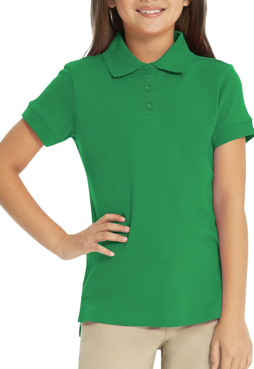 Classroom School Uniforms Girls' Feminine Fit Polo: Clothing