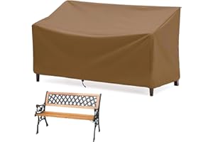 EPICOVER Outdoor Bench Cover for 4-Seater Bench, 210D Waterproof Outdoor Patio Furniture Cover, All Weather Resistant Bench Cover for Patio Furniture Garden Sofa Chair, 75" L x 26" W x 35" H (4 Seater)