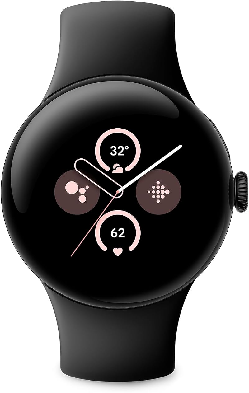Google Pixel Watch 2 with Fitbit Heart Rate Tracking Obsidian Band Wi-Fi