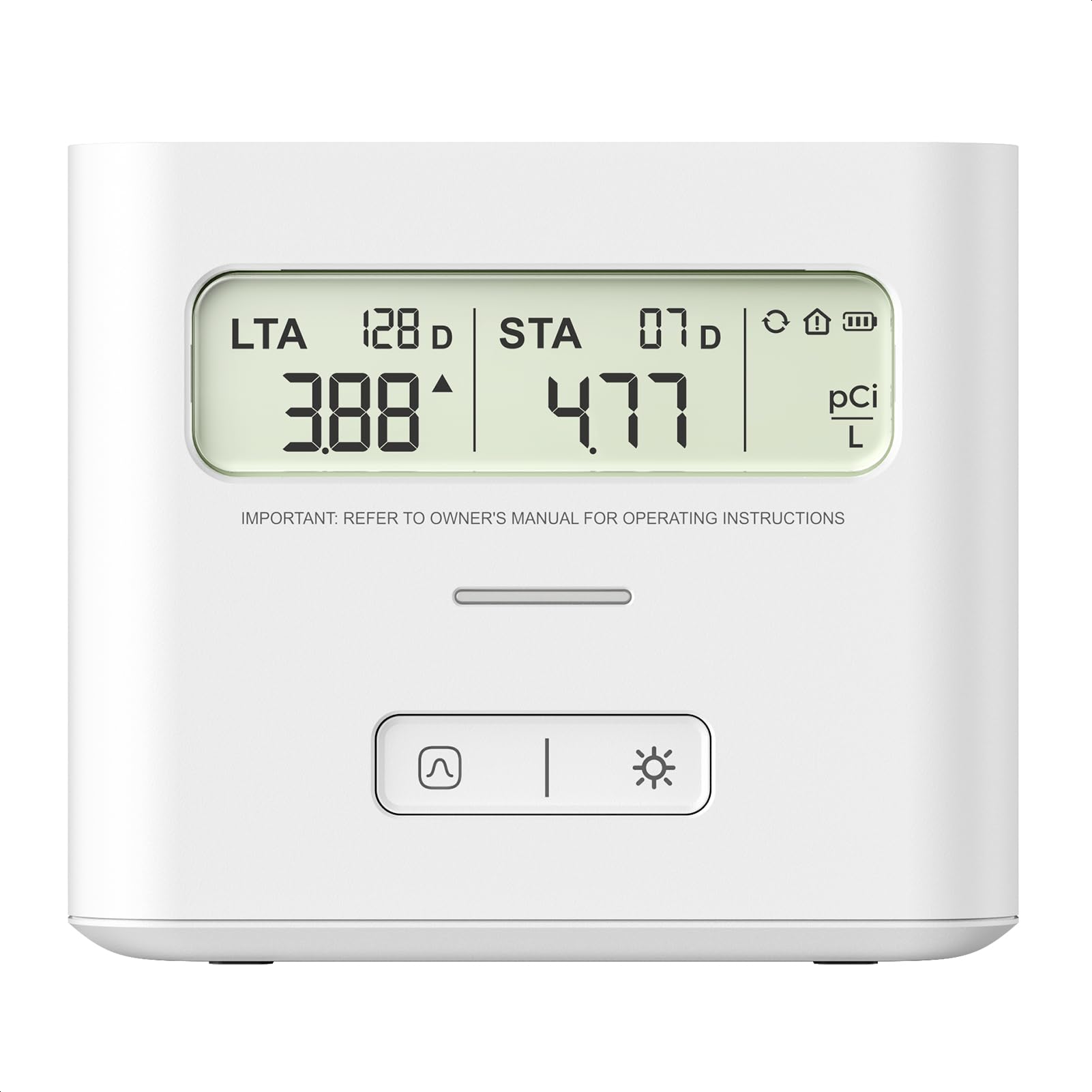 Photo 1 of X-Sense Radon Detector, Simple Operation, No Extra Cost, Dual-Monitoring Mode with Informative LCD, Home Radon Test
