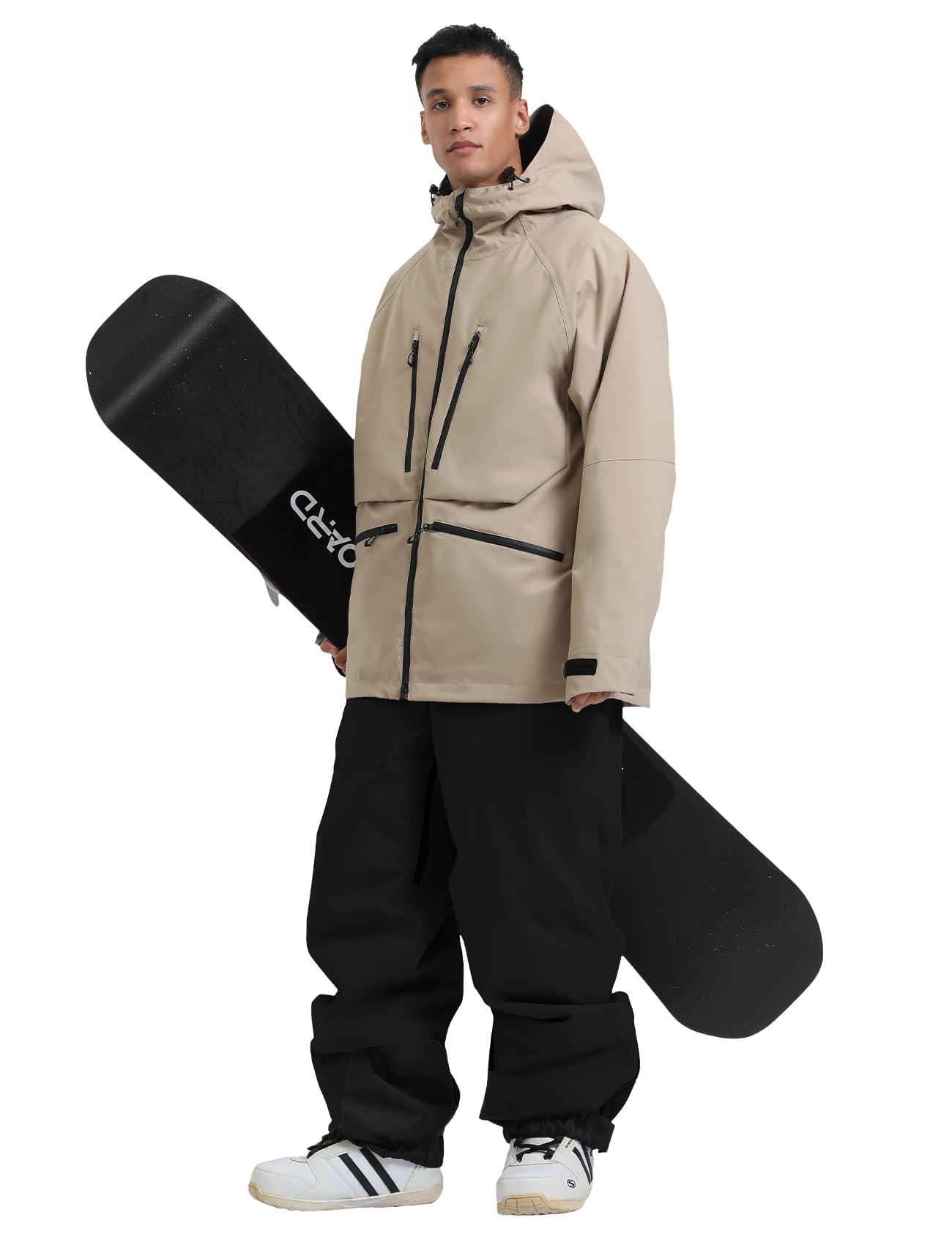 Photo 1 of GSOU SNOW Mens Ski Jacket and Pants Set Ski Suit Snowboard Bibs Snowsuit Snow Coats Waterproof Hooded