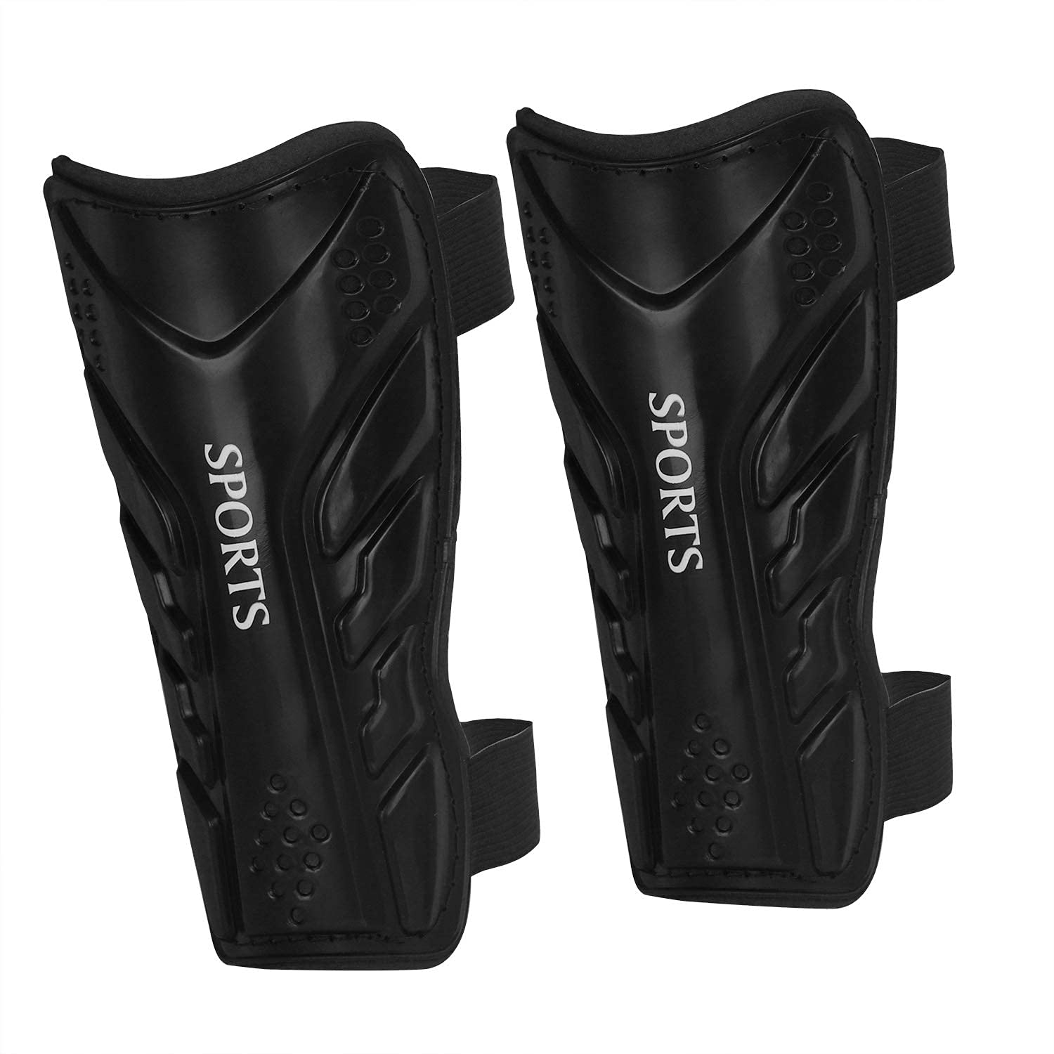 Kids Adjustable Soccer Shin Guards Girls Boys Collision Avoidance Footall Protector Equipment Calf Protective Gear Lightweight Shin Pads Brace Sports Shin Support for 5-10Yrs