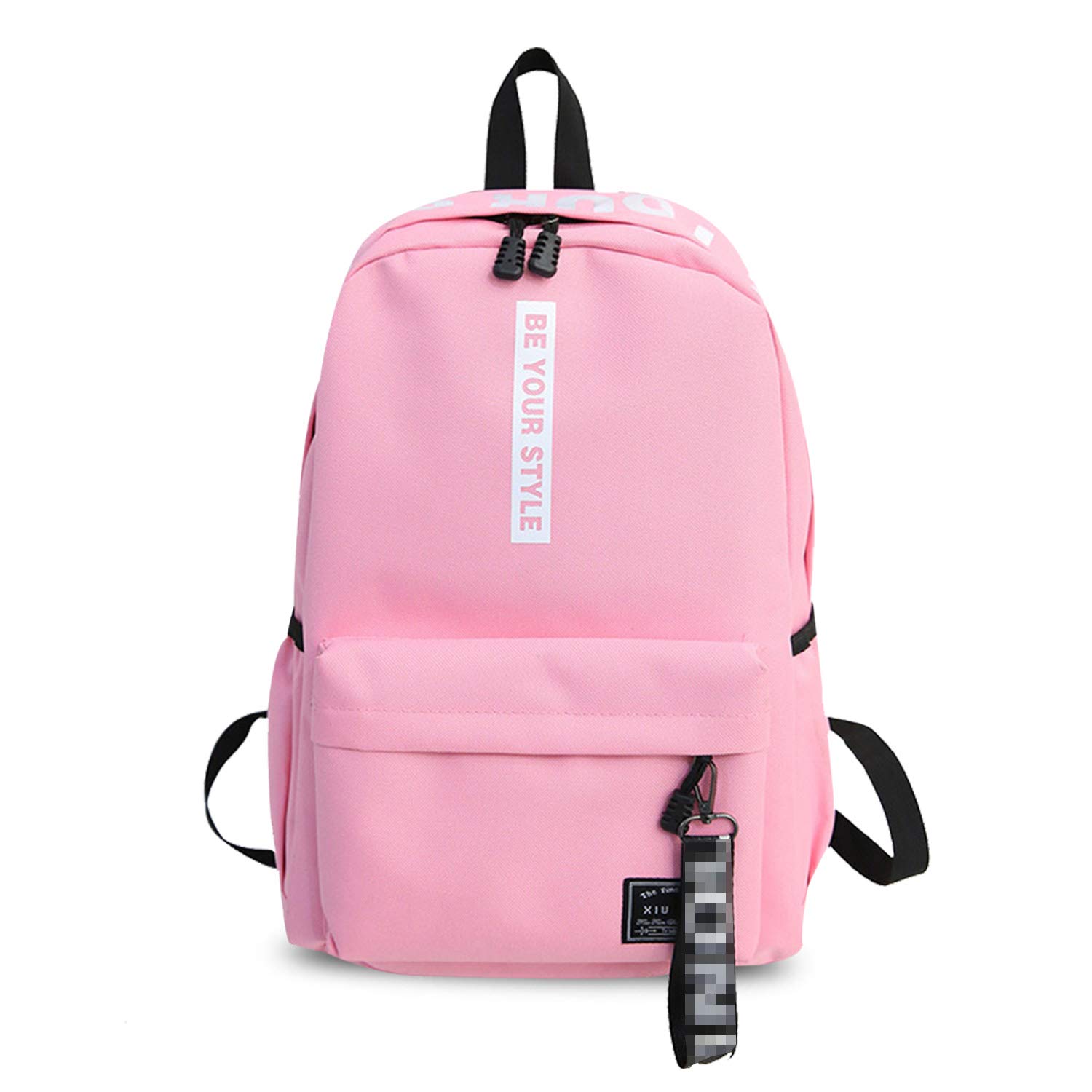 FANDARE Casual Daypacks Boys Girls Backpack Teenager School Bag for Outdoor Travel College University Campus Bookbag Lightweight Rucksack New Pink