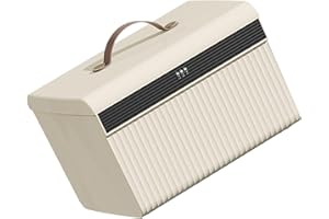 HEALEEP Lockable Storage Box with Combination Password, Small Portable Plastic Safe for Valuables, Files,