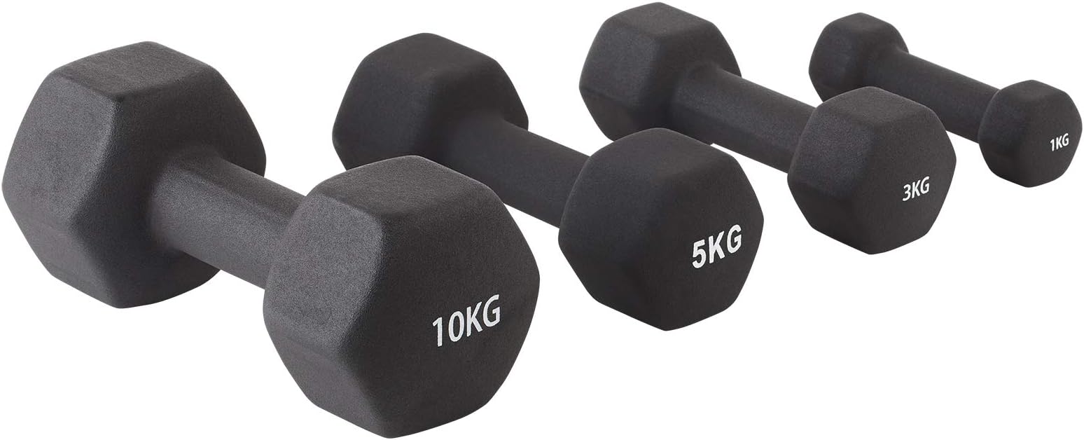 Mirafit Soft Touch Mini Hex Dumbbells - Choice of Size