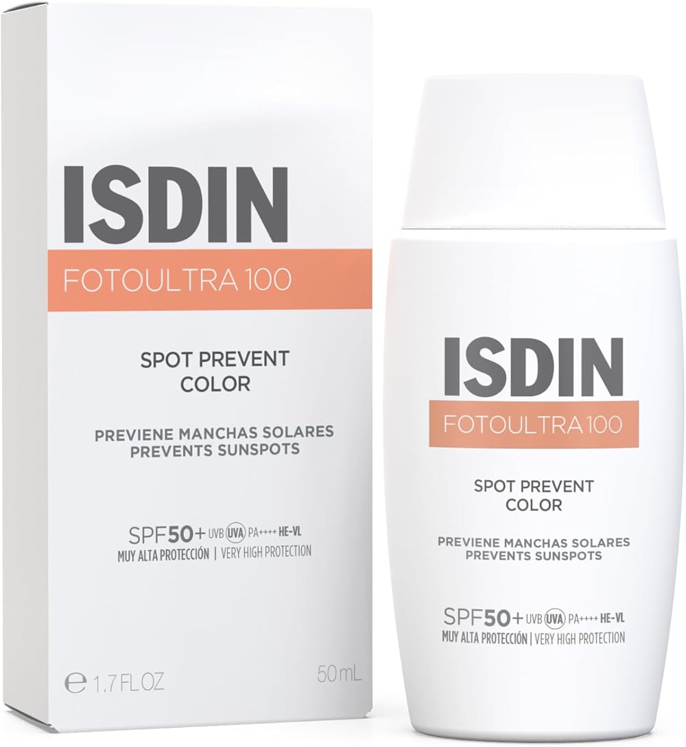 ISDIN Fotoultra Spot Prevent Color SPF 50+ Tinted Facial Sunscreen Sun Spots