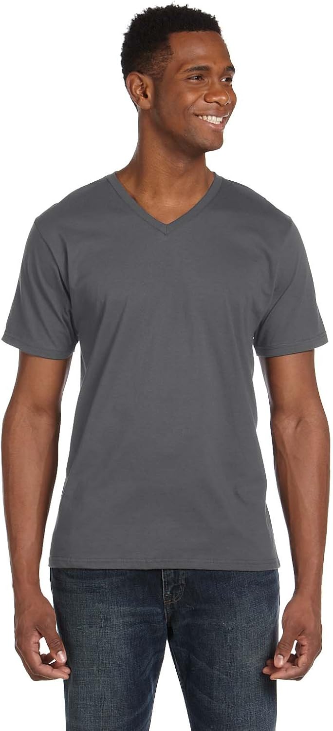 Amazon.com: Anvil Adult Fashion Preshrunk Shoulder Taping T-Shirt: Clothing