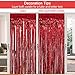 4 Pack Christmas Decoration Backdrop - 3 ft x 8 ft Foil Fringe Curtains Tinsel Curtain Party Photo Backdrop for Birthday Xmas Holiday Party Decor