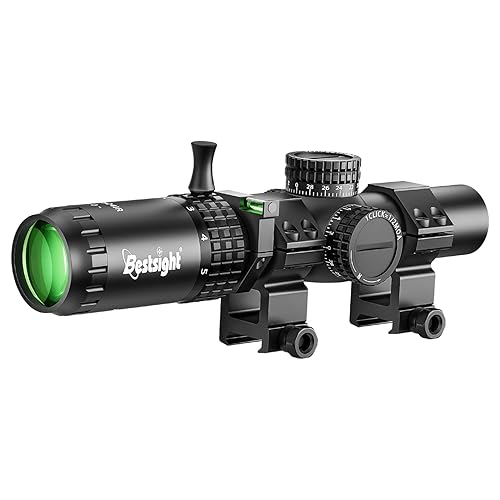 BESTSIGHT 1-5X24 LPVO Rifle Scope,Fully Multi-Coated Lens,Wind and