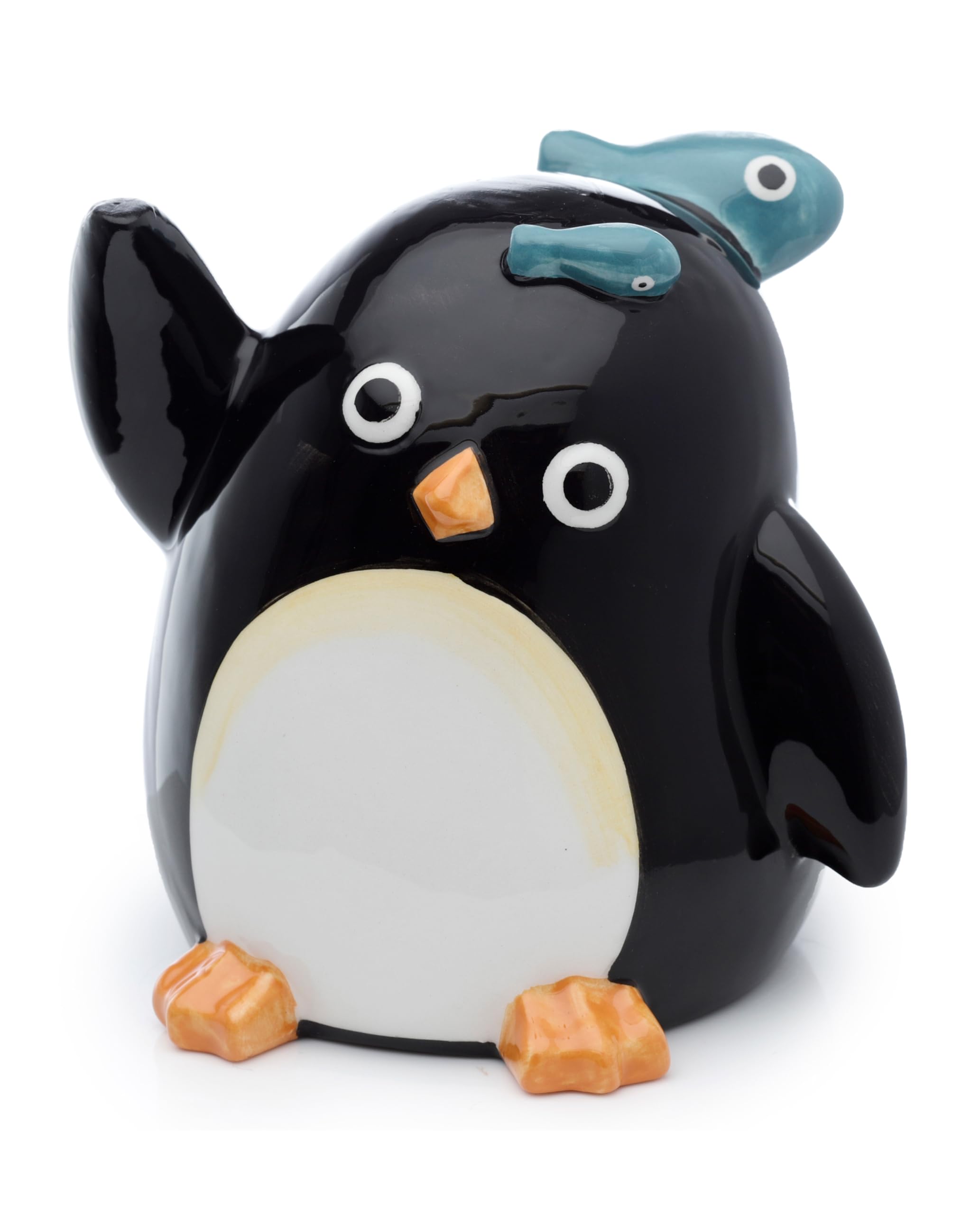 Puckator Huddle Penguin Upside Down Ceramic Shaped Tea Coffee Mug - Funny Home Accessories - Cute Gifts for Girlfriend - Large Mugs for Men Women Hot Drinks - Cups Presents Secret Santa Gift Cup Set