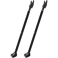 SECURITYMAN 2-in-1 Door Security Bar & Sliding Patio Door Security Bar (2 Pack) via Interchangeable Caps - Constructed of Hig