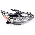 Halogen Headlights Assembly Fit 2016 2017 2018 For Nissan Altima, Right Passenger Side Headlamp Clear Lens Chrome Housing Headlight Replacement, Match The Original Car-26010-9HS0A NI2503247