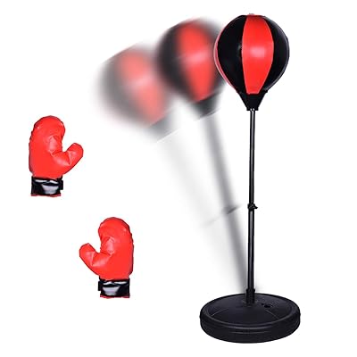 Kids Boxing Ball Set with Gloves and Height Myanmar Ubuy