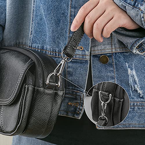 FEGVE D Ring Shackles for Key Fob, U Shape Keychain Rings for Home Car