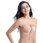 SUREMATE Sticky Strapless Backless Adhesive Bra for Women - Invisible Push-Up