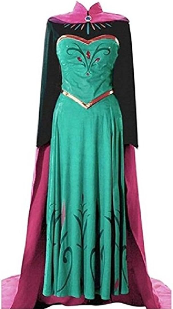 Peachi EA4 Adult Princess Coronation (Green) Dress Halloween Costume Cosplay S-XXL