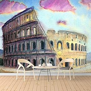Wall Murals for Bedroom Watercolor Painting Removable Wallpaper Peel and Stick Wall Stickers - 66x96 inches