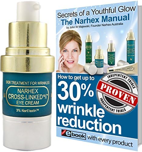 Eye bag cream with elastin. Anti wrinkle eye cream PROVEN to reduce eye wrinkles, fine lines, deep lines, eye puffiness up to 30% in 28 days. Advanced dermatology elastin anti aging skincare products
