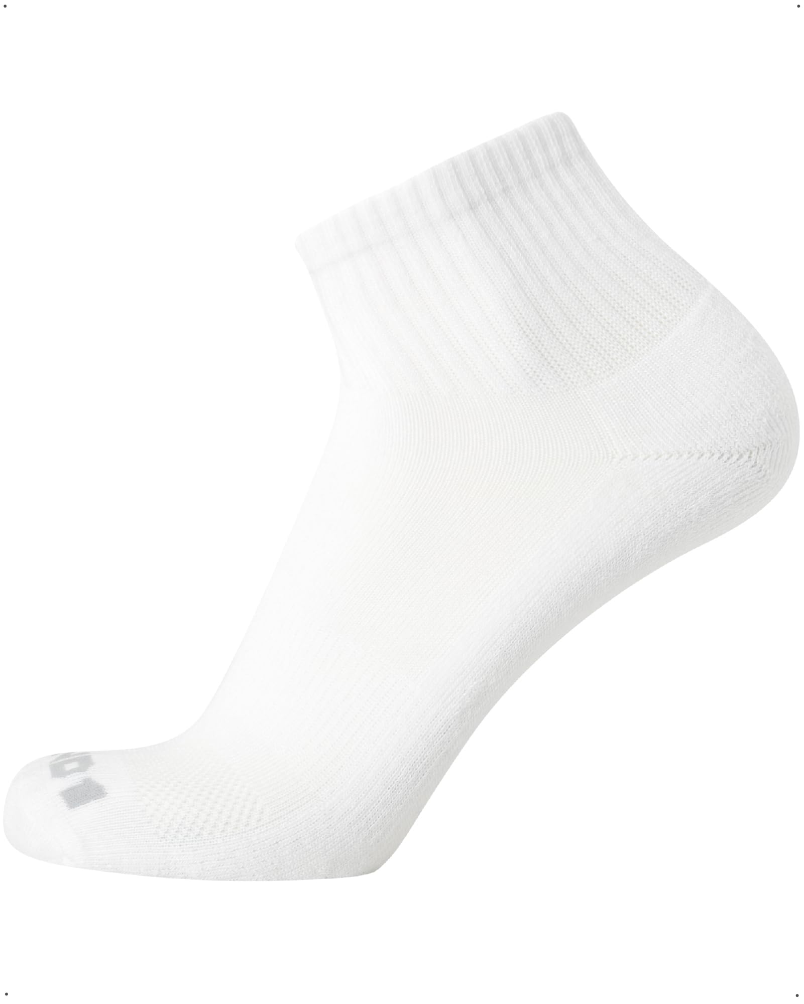 AND1 Mens Quarter Socks - 12 Pack Moisture Wicking Breathable Cushioned Athletic Performance Ankle Socks for Men (6-12.5)