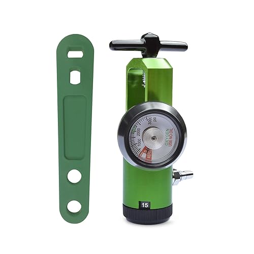Guerburn Mini Oxygen Regulator CGA870 Oxygen Tank Regulator 015LPM O2 Flow Control Regulators