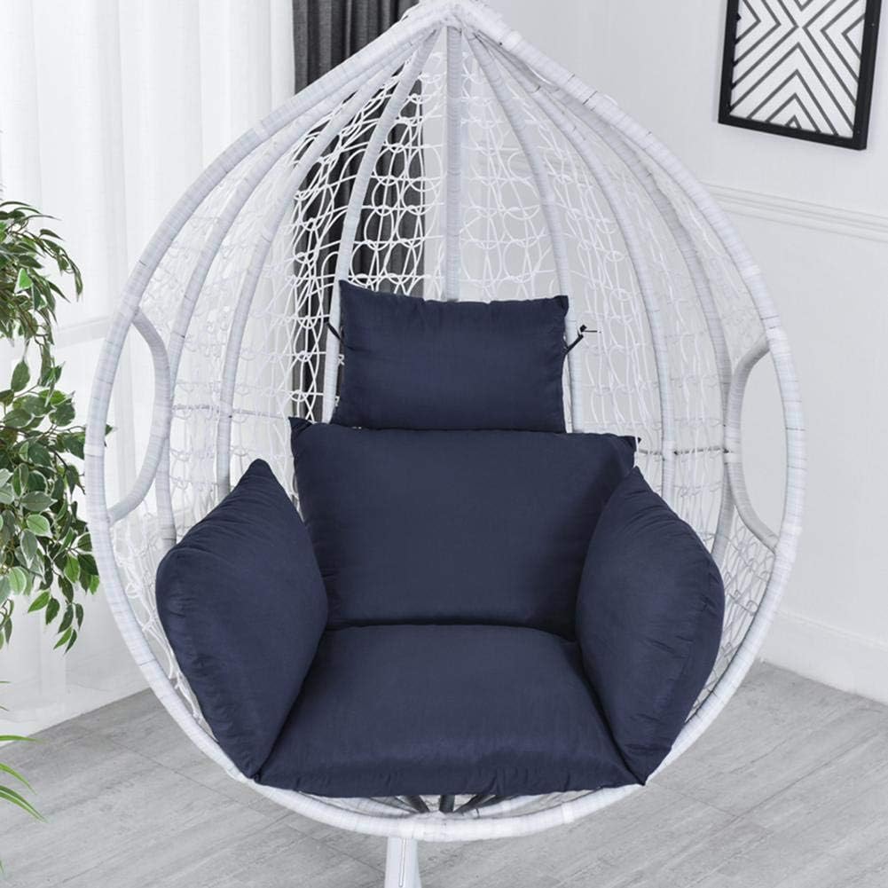 Urnanal Hanging Egg Hammock Chair Cushion, Swing Seat Cushion Thick Nest Hanging Chair Back with Pillow, Excessively Thickened with Laching Fixation