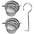 Neodrain 2PCS Hair Catchers Shower Drain Hair and Debris Strainer Only Fit Neodrain Shower Drains, Hair Trap,with Lifting Hook