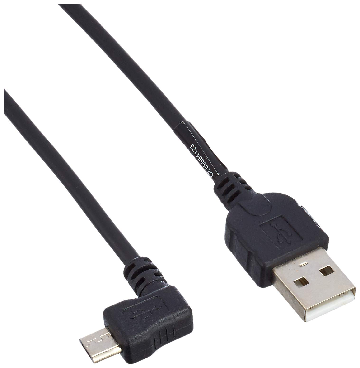 System-S Micro USB Data Cable Charging Cable with 90° Angled Connector 90 Degree Angled 50 cm