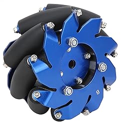 Left Mecanum Wheel, 4in Mecanum Wheel Left Aluminum