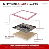 Alison Kingsgate Sleek 12x8 Picture Frame Pink Engineered Wood Perspex Front view 4