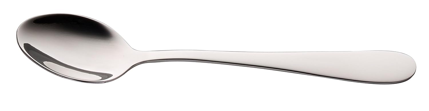 Utopia F10211 Gourmet Tea Spoon, Contemporary Cutlery 18/10 (Pack of 12), Silver