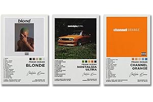 A Set Of 3 Frank Poster Ocean Album Cover Signed Poster for Room Aesthetic Canvas Wall Art Bedroom Decor 08x12inch(20x30cm)-3