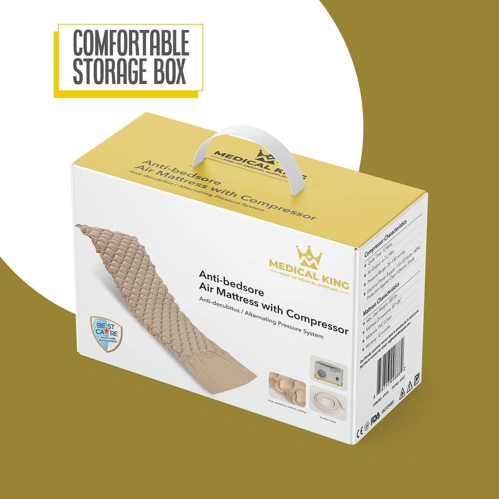 Air Mattress for Hospital Bed Or Home Bed, Includes Electric Quiet Air Pump - Medical Air Mattress, Low Air Loss Mattress - Inflatable Comfortable Pads - Prevents & Treat Pressure Wounds, Sore, Ulcer: Kitchen & Dining