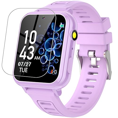 Kids Smart Watch Girls Gifts for Age 5-12, 24 Puzzle Games HD Touch Screen  Watches with Video Camera Music Player Pedometer Flashlight 12/24 hr