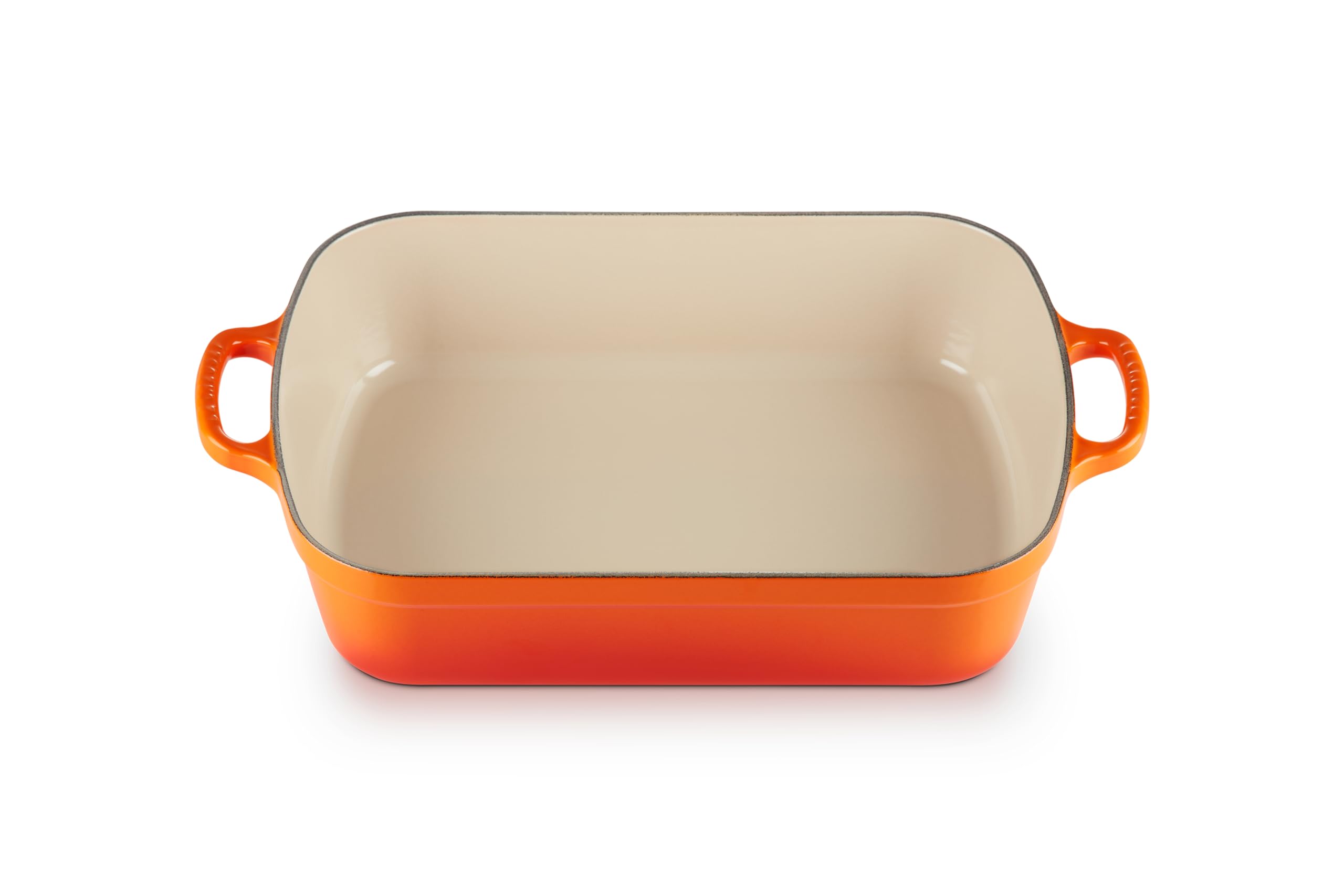 Le Creuset Signature Enamelled Cast Iron Rectangular Roasting Dish, 33 cm, 4.9 litres, Volcanic, 20184330902422