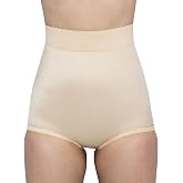 Rago Style 513 | High Waist Tummy Control Panty | Light Shaping with Inner Lining | Full Coverage Brief | Made in USA