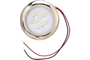 Boat Ceiling Dome Light, 12V RV LED Ceiling Dome Light IP65 Waterproof White Lighting for Boat Van Truck