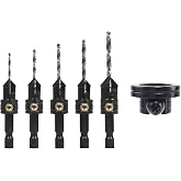 Make it Snappy Tools Quick-Change 5-Pc. Countersink Drill Bit Set with Rotating Depth Stop