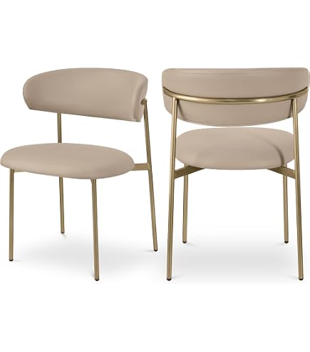 Meridian Furniture Esszimmerstuhl – Schwarzer Samt, X-förmige Stahlbeine, 64,8 X 62,2 X 80 Cm