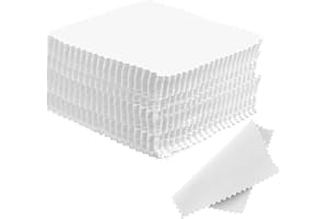 Eiito Jewelry Cleaning Cloth - 60 pcs Polishing Cloths for All Jewellery, Sterling Silver Cleaning Cloth, Gentle and Effective Jewelry Cleaner Wipe
