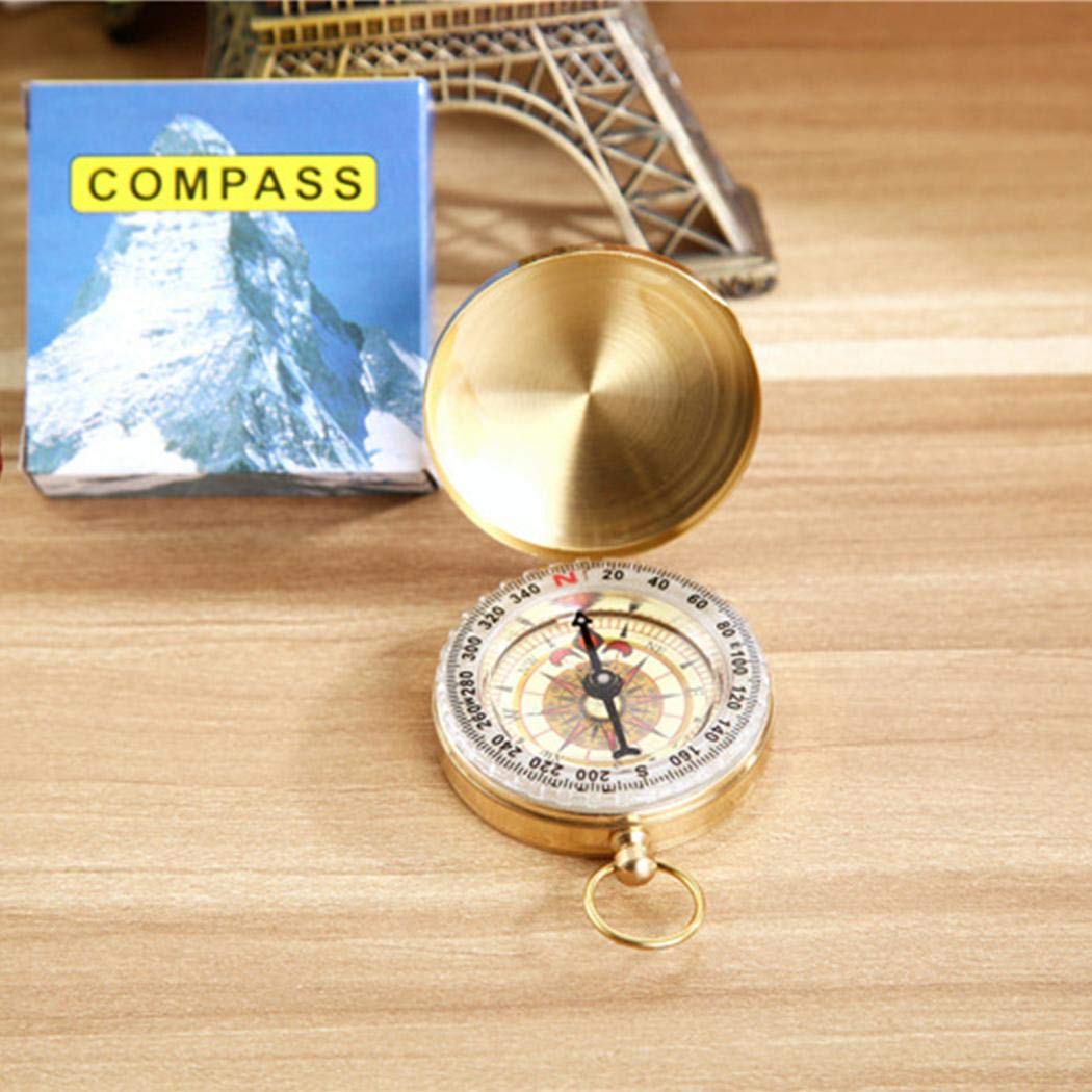 milene88 Portable Mini Compass Accurate Handy Guider Camping Survival Glow Compass Compasses