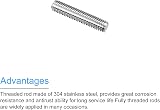 sourcing map M8 x 35mm 304 Stainless Steel Fully Threaded Rod Bar Studs 5 Pack view 4