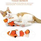 Nepfaivy Floppy Fish Cat Toy 11 inch Interactive Catnip Plush Realistic Moving view 3