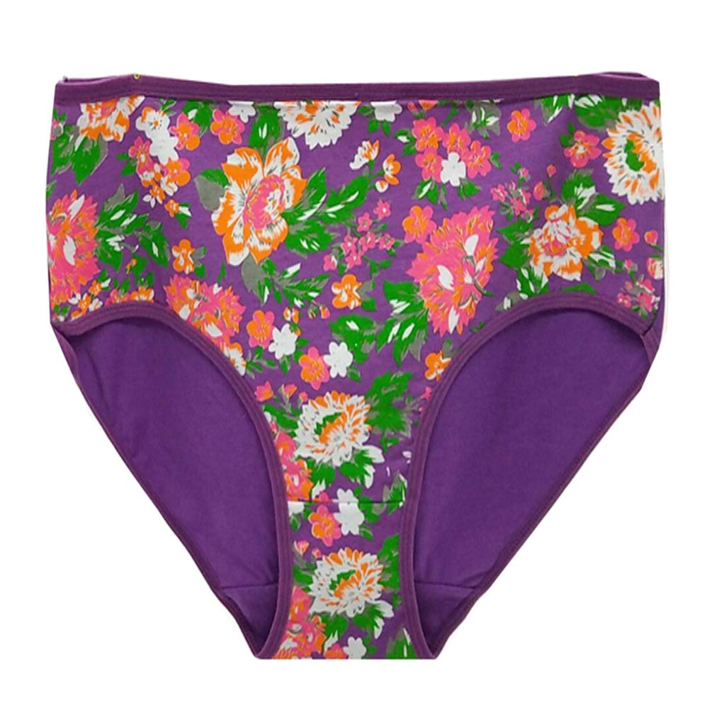 YCandJY 4 Gift Boxes with Cotton Large Size Underwear (XXXL, Flower)