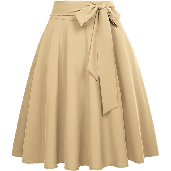 Amazon.com: YOLAI Women's Solid Casual Business Skirts High