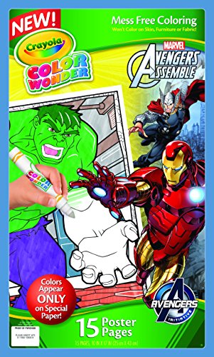 Crayola Color Wonder Poster Pages, Avengers - //coolthings.us