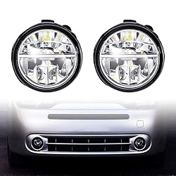Left Right Real Glass Lens XML2 LED Fog Light Kit