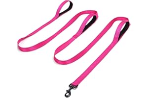 Mycicy 3 Handle Dog Leash, 10FT Triple Handle Reflective Stitching with Padded Traffic Handles, Heavy Duty, Training Pet Lead