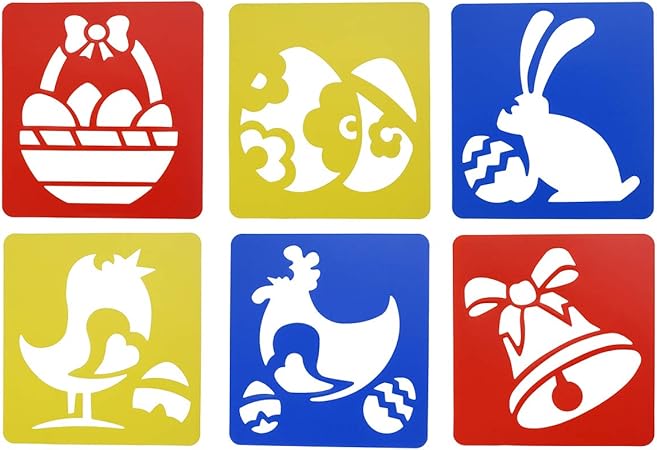 Amazon Chic Diary ステンシル シート お絵かき テンプレート 絵の具 塗り絵 Diy 制作 描画ツール 図面テンプレート 子供 小学生 動物 植物 お絵かき おもちゃ